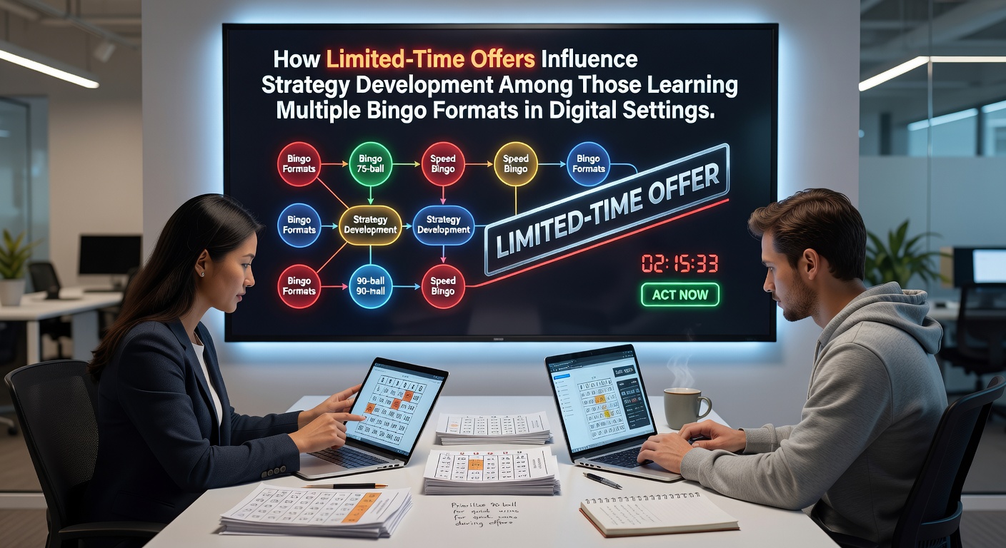 Players engaging with timed promotional bingo rooms across multiple digital formats on a tablet screen