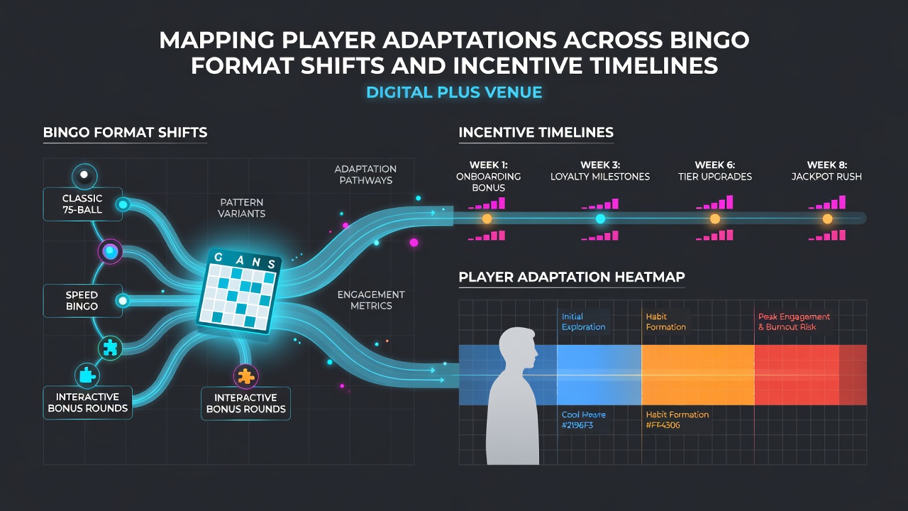 Timeline chart showing incentive windows and corresponding player format switches in digital and venue bingo environments